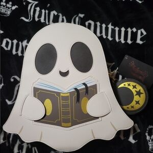 Loungefly Bam Exclusive Ghost Book Convertible Crossbody with Change Purse.